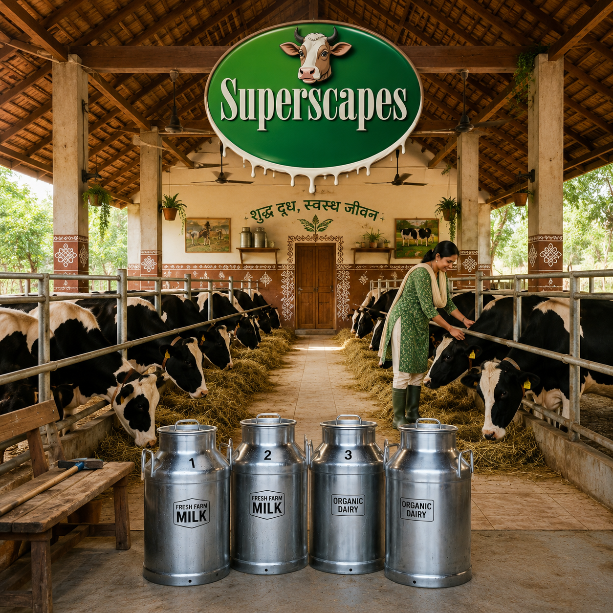 Our farm and cowshed